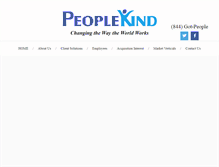 Tablet Screenshot of peoplekind.com